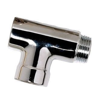 ULTRAHEAT CHROME 'T' PIECE for DUAL FUEL HEATING ELEMENTS, TPC
